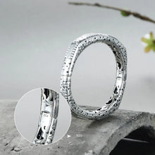 Load image into Gallery viewer, Ornate S925 Sterling Silver Squared Hollow Design Bracelet. Buy at 100Sterling.com.