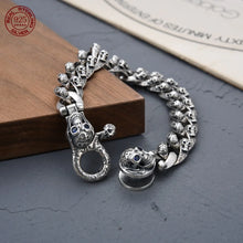 Load image into Gallery viewer, Genuine 925 Sterling Silver Bracelets with unique styles and design - Style 4. Buy from 100Sterling.com. Free Delivery.