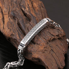 Load image into Gallery viewer, Genuine 925 Sterling Silver Bracelets with unique styles and design - Style 6. Buy from 100Sterling.com. Free Delivery.