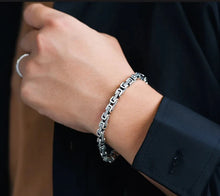 Load image into Gallery viewer, Genuine 925 Sterling Silver Bracelets with unique styles and design - Style 8. Buy from 100Sterling.com. Free Delivery.