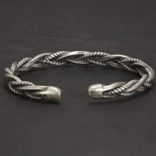 Load image into Gallery viewer, 925 Sterling Silver Industrial Braid Bracelet. Buy at 100Sterling.com.