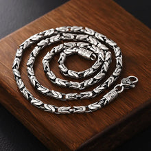 Load image into Gallery viewer, Silver Jewelry Retro Six-Character Mantra Necklace. Buy at 100Sterling.com.