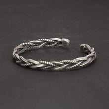 Load image into Gallery viewer, 925 Sterling Silver Industrial Braid Bracelet. Buy at 100Sterling.com.