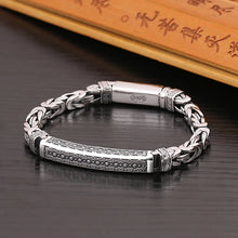 Load image into Gallery viewer, Genuine 925 Sterling Silver Bracelets with unique styles and design - Style 6. Buy from 100Sterling.com. Free Delivery.