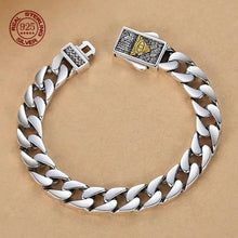 Load image into Gallery viewer, Genuine 925 Sterling Silver Bracelets with unique styles and design. Style 2. Buy from 100Sterling.com. Free Delivery.