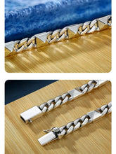 Load image into Gallery viewer, Genuine 925 Sterling Silver Bracelets with unique styles and design. Style 3. Buy from 100Sterling.com. Free Delivery.