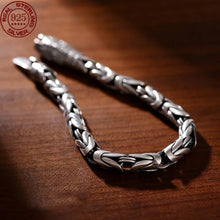 Load image into Gallery viewer, Genuine 925 Sterling Silver Bracelets with unique styles and design. Style 16. Buy from 100Sterling.com. Free Delivery.