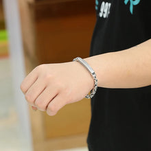 Load image into Gallery viewer, Genuine 925 Sterling Silver Bracelets with unique styles and design - Style 6. Buy from 100Sterling.com. Free Delivery.