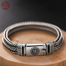 Load image into Gallery viewer, Genuine 925 Sterling Silver Bracelets with unique styles and design - Style 12. Buy from 100Sterling.com. Free Delivery.