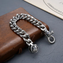 Load image into Gallery viewer, Genuine 925 Sterling Silver Bracelets with unique styles and design - Style 4. Buy from 100Sterling.com. Free Delivery.
