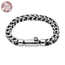 Load image into Gallery viewer, Genuine 925 Sterling Silver Bracelets with unique styles and design - Style 11. Buy from 100Sterling.com. Free Delivery.