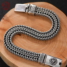 Load image into Gallery viewer, Genuine 925 Sterling Silver Bracelets with unique styles and design - Style 12. Buy from 100Sterling.com. Free Delivery.