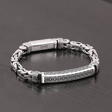Load image into Gallery viewer, Genuine 925 Sterling Silver Bracelets with unique styles and design - Style 6. Buy from 100Sterling.com. Free Delivery.