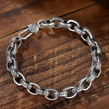 Load image into Gallery viewer, Genuine 925 Sterling Silver Bracelets with unique styles and design - Style 13. Buy from 100Sterling.com. Free Delivery.
