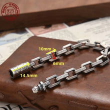 Load image into Gallery viewer, Genuine 925 Sterling Silver Bracelets with unique styles and design - Style 9. Buy from 100Sterling.com. Free Delivery.