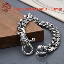 Load image into Gallery viewer, Genuine 925 Sterling Silver Bracelets with unique styles and design - Style 4. Buy from 100Sterling.com. Free Delivery.