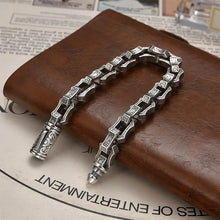 Load image into Gallery viewer, Genuine 925 Sterling Silver Bracelets with unique styles and design - Style 7. Buy from 100Sterling.com. Free Delivery.