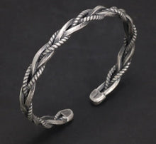 Load image into Gallery viewer, 925 Sterling Silver Industrial Braid Bracelet. Buy at 100Sterling.com.