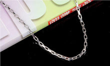 Load image into Gallery viewer, Men's Sterling Silver Box Chain Necklace