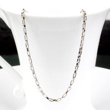 Load image into Gallery viewer, Men's Sterling Silver Box Chain Necklace