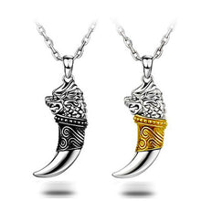 Load image into Gallery viewer, Men's Sterling Silver Wolf Tooth Necklace