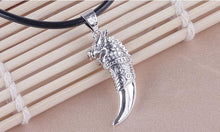 Load image into Gallery viewer, Men's Sterling Silver Wolf Tooth Necklace