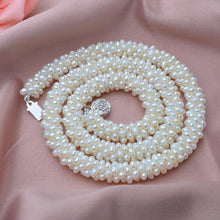 Load image into Gallery viewer, 18 Inch Cluster Design Freshwater Pearl Necklace, Freshwater pearls, classic pearls, women's pearls, women's necklace, pearl necklace, stylish pearl necklace, white pearls, white pearl necklace, 100sterling.com