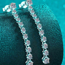 Load image into Gallery viewer, 925 Sterling Silver 1.18 Carat Moissanite Long Earrings