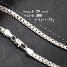 Load image into Gallery viewer, Men's Dressy Sterling Silver Necklace