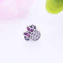 Load image into Gallery viewer, Sterling Silver Minnie's Red Bow Earrings