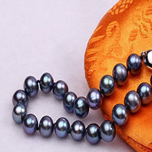Load image into Gallery viewer, 8- 8.5mm AAA Blue Freshwater Pearl Bracelet, Freshwater Pearl Bracelet, Wedding Jewelry, Bridal Jewelry, Bridal Pearls, Wedding Pearls, Pearl Bracelet, 8mm Pearl Bracelet, 8.5mm Pearl Bracelet, Freshwater Pearls, 100Sterling.com, Freshwater Pearl Bracelet, Large Pearls, Freshwater pearls, Classic Pearl Bracelet, 100Sterling.com, Wedding Jewelry, Anniversary pearls, Evening Pearls, Daytime Pearls, Fashion Pearls