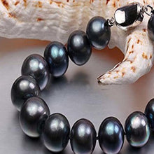 Load image into Gallery viewer, 12-13mm AAA Blue Freshwater Pearl Bracelet, Freshwater Pearl Bracelet, Wedding Jewelry, Bridal Jewelry, Bridal Pearls, Wedding Pearls, Pearl Bracelet, 12mm Pearl Bracelet, 13mm Pearl Bracelet, Freshwater Pearls, 100Sterling.com, Freshwater Pearl Bracelet, Large Pearls, Freshwater pearls, Classic Pearl Bracelet, 100Sterling.com, Wedding Jewelry, Anniversary pearls, Evening Pearls, Daytime Pearls, Fashion Pearls