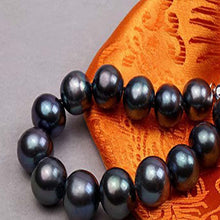 Load image into Gallery viewer, 12-13mm AAA Blue Freshwater Pearl Bracelet, Freshwater Pearl Bracelet, Wedding Jewelry, Bridal Jewelry, Bridal Pearls, Wedding Pearls, Pearl Bracelet, 12mm Pearl Bracelet, 13mm Pearl Bracelet, Freshwater Pearls, 100Sterling.com, Freshwater Pearl Bracelet, Large Pearls, Freshwater pearls, Classic Pearl Bracelet, 100Sterling.com, Wedding Jewelry, Anniversary pearls, Evening Pearls, Daytime Pearls, Fashion Pearls