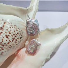 Load image into Gallery viewer, Unique Shaped Natural White Baroque Pearl Earrings, Baroque Pearl Earrings, Freshwater Pearl Earrings, Cultured Pearl Necklace, Wedding Jewelry, Bridal Jewelry, Bridal Pearls, Wedding Pearls, Pearl Necklace, Freshwater pearls, Classic Pearl Necklace, 100Sterling.com, Wedding Jewelry, Anniversary pearls, Evening Pearls, Fashion Pearls, White Pearls, Pink pearls, Baroque Pearls, High Fashion Jewelry