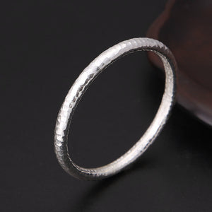 925 Sterling Thai Silver Fish Scale Texture Bangle