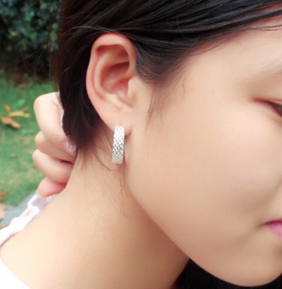 Stunning Genuine 925 Sterling Silver Mesh Earrings - Special Offer! –  100Sterling