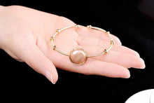 Load image into Gallery viewer, Baroque Pearl Bangle Bracelet, 925 Sterling Silver 14K Gold Plated Bracelet, Baroque Pearl Bracelet, Fashion Bracelet, Pearl Bracelet, Designer Bracelet, 100Sterling.com