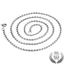 Load image into Gallery viewer, Classic 2.0mm Wide Sterling Silver Link Chain Necklace, Sterling Silver Chain, Sterling Silver Link Necklace, Chain for Pendent, 100Sterling.com