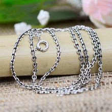 Load image into Gallery viewer, Classic 2.0mm Wide Sterling Silver Link Chain Necklace, Sterling Silver Chain, Sterling Silver Link Necklace, Chain for Pendent, 100Sterling.com