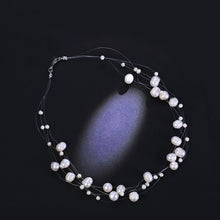 Load image into Gallery viewer, Cosmic Earth Five-Row Natural Freshwater Baroque Pearl Necklace