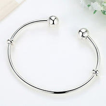 Load image into Gallery viewer, Sterling Silver Bangle Bracelet, Pandora style bracelet, Women's Bracelet, Fashion Bracelet, 100Sterling.com, Design-it-Yourself Bracelet