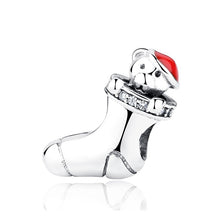 Load image into Gallery viewer, Sterling Silver, Crystal & Enamel Christmas Bead Charm Collection