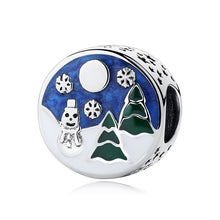 Load image into Gallery viewer, Sterling Silver, Crystal & Enamel Christmas Bead Charm Collection