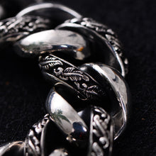 Load image into Gallery viewer, Thai Sterling Silver Link-on-Link Bracelet, Thai Sterling Silver Chain Link Bracelet, Sterling Silver Chunky Bracelet, Sterling Silver Bracelet, Men's Sterling Silver Bracelet, heavy Sterling Silver, Men's jewelry, Luxury Jewelry, Exclusive jewelry, 100sterling.com