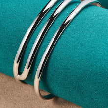 Load image into Gallery viewer, 925 Sterling Silver Contemporary Adjustable Bangle Bracelet