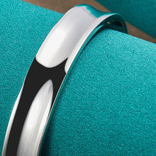 Load image into Gallery viewer, 925 Sterling Silver 12mm Adjustable Concave Band Bracelet 100Sterling.com