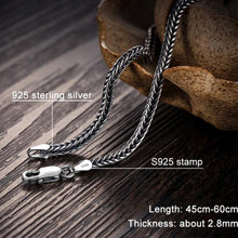 Load image into Gallery viewer, Men's Solid S925 Sterling Silver Neck Chain
