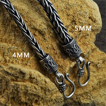 Load image into Gallery viewer, Vintage Look Thai Silver Braided Weave Bracelet, Sterling Silver Bracelet, Women's Sterling Silver Bracelet, Men's Sterling Silver Bracelet, Thai Sterling Silver Bracelet, Unique Sterling Silver jewelry, Sterling Silver Gifts, 100sterling.com