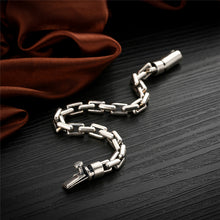 Load image into Gallery viewer, Hand-made Solid Thai Sterling Silver Chain Link Bracelet