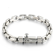 Load image into Gallery viewer, Hand-made Solid Thai Sterling Silver Chain Link Bracelet